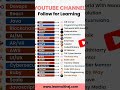 Start with These YouTube channels Learn and Earn #learntheskill #businessskils #youtubeshorts