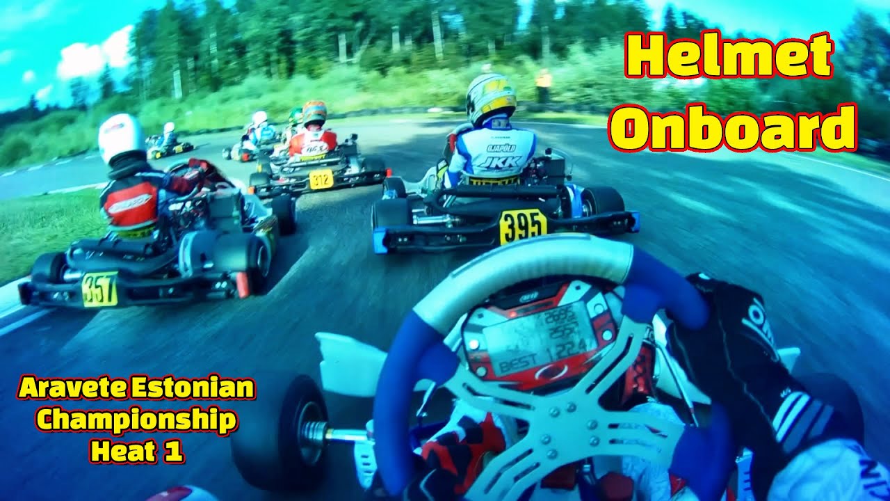 Helmet Onboard - Aravete track, 2024 Estonian Championship, Heat1 Start
