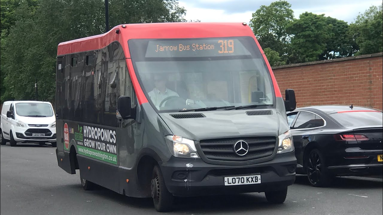 Through the Tyne Tunnel: Gateshead Central Taxis LO70KXB Mercedes Sprinter/Mellor Strata
