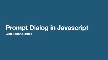 Prompt Dialog in Javascript
