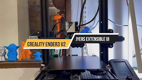 Creality Ender 3 V2 - Jyers Extensible UI Cleanest Print Ever Now You Can Too!