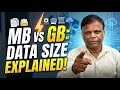 MB and GB : Calculations behind MB and GB🤯 | Basic Computer | CLOUD VISION Computer Institute 