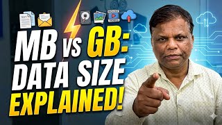MB and GB : Calculations behind MB and GB🤯 | Basic Computer | CLOUD VISION Computer Institute