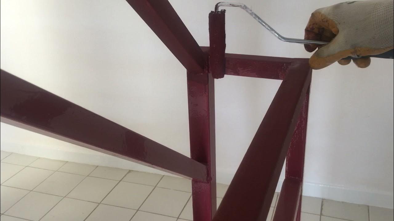 Paslı demir nasıl boyanır How to paint rusty iron YouTube