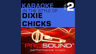 Video thumbnail of "ProSound Karaoke Band - Landslide (Karaoke With Background Vocals) (In the style of Dixie Chicks)"