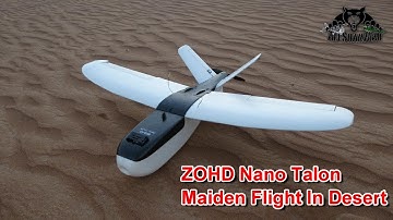 ZOHD Nano Talon V-Tail Electric RC FPV Plane Maiden Flight