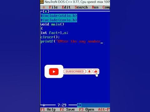 factorial in c langauge|| n number fatorial in c language||coding in c ...