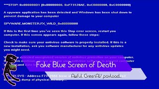 Fake BSOD (GreenAV payload)