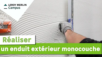 Comment faire enduit mur extérieur ?