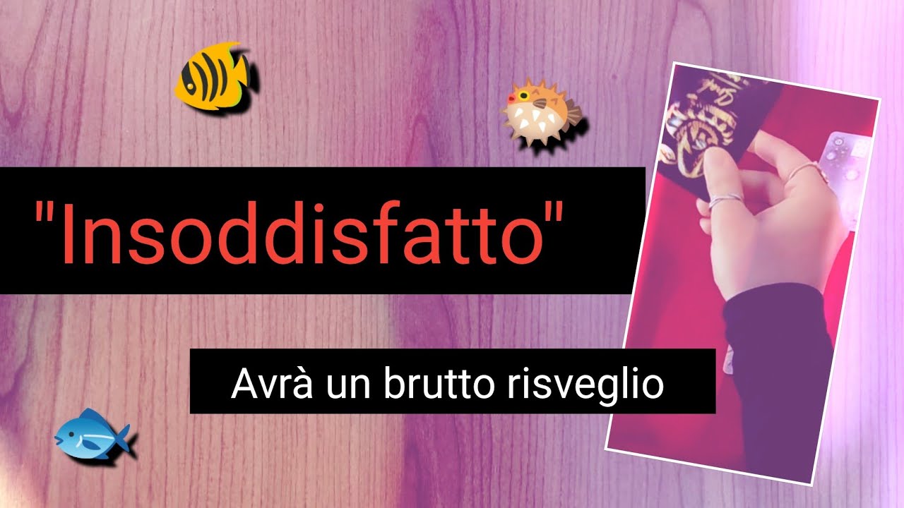 🧿 Si è lamentato di te, ma nessuno capisce il motivo ♦️