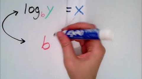 Solving an equation of the form log base b of a = c