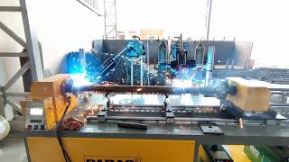 Automatic Base Plate Welding Machine Automatic Ledger Blade Welding Robologic