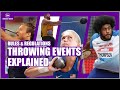 Athletics throwing events explained  rules of discus hammer  javelin  shot put
