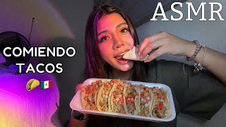 ASMR /COMIENDO por PRIMERA VEZ TACOS EN MÉXICO / MUKBANG SATISFACTORIO