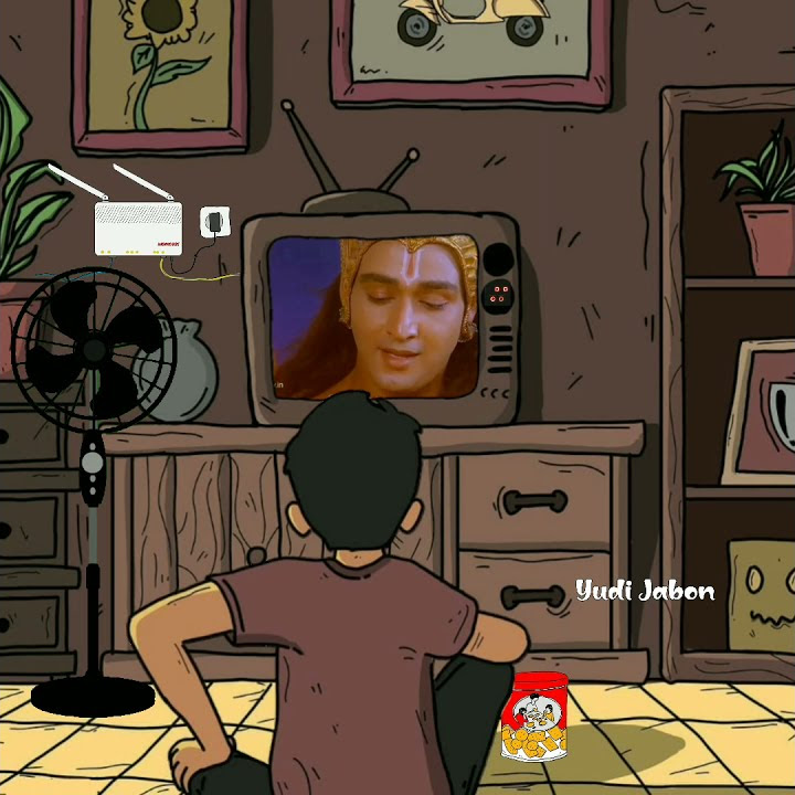 Story WA Animasi || Nonton TV (Mahabharata)