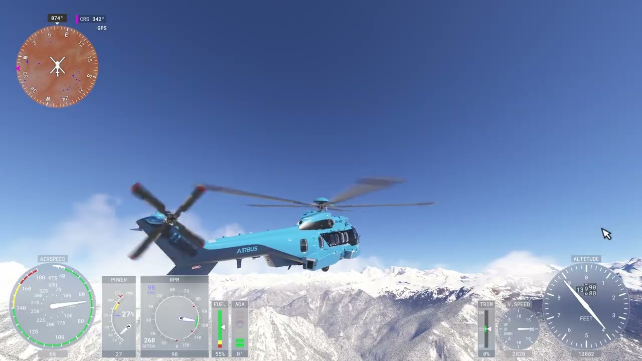 Helicopter Flight in The Mountains Of Nepal, B-CH47 Chinook, MSFS24, Pilot Peku