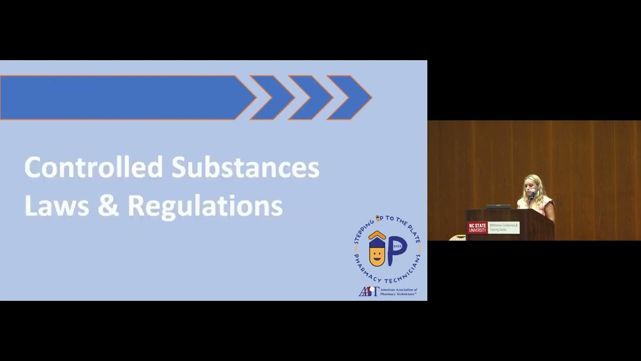 AAPT CE Controlled Substances Review for Pharmacy Technicians YouTube