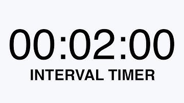 One Hour 2-Minute Interval Timer [Bell Alarm]