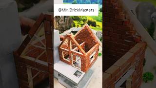 Mini Brick House Construction Step by Step #MiniBrickMasters #ViralShorts #YouTubeShorts