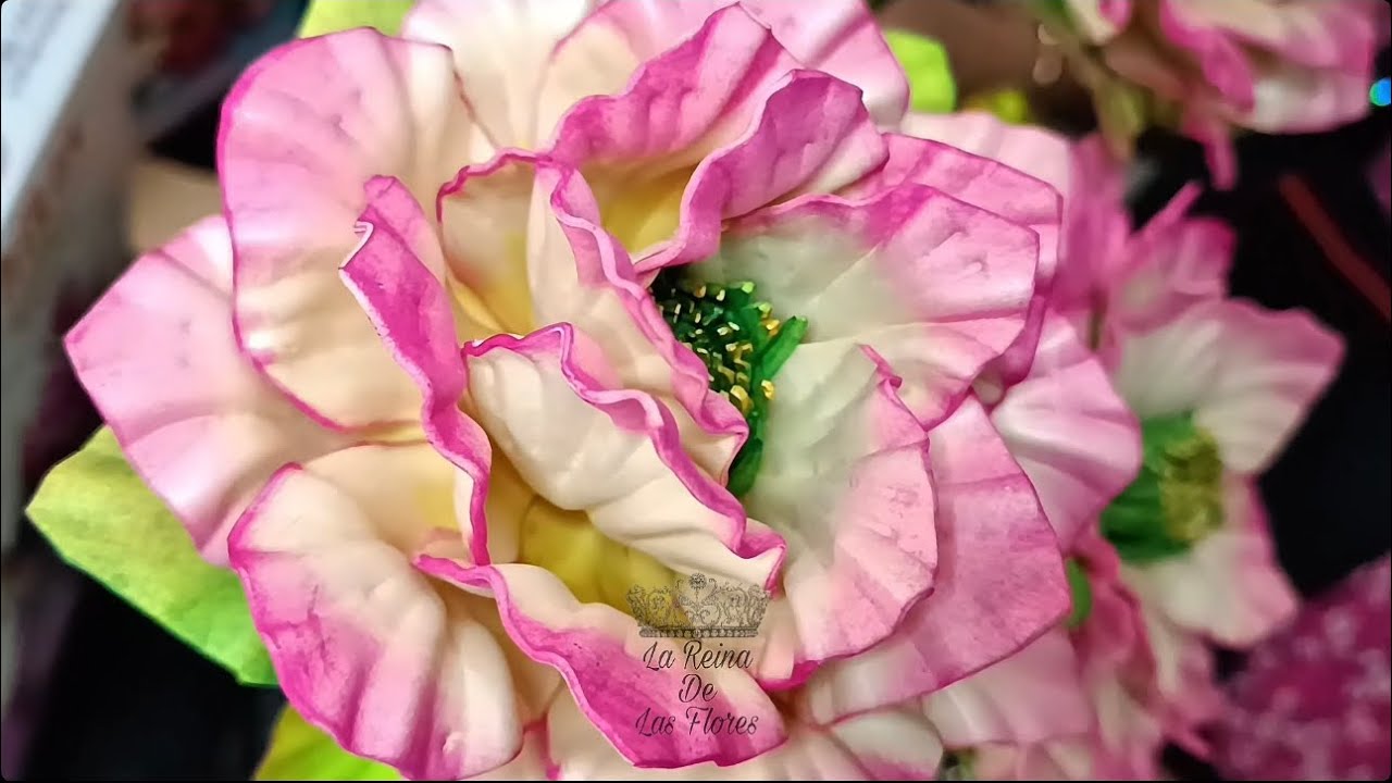 Como hacer una flor TOSCANA con foami #flowers