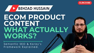Full Generic & Similar Content on Product Pages - Question 17 of Semantic SEO QnA Series | Behzad Hussain Guide