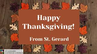 Fr. John's Thanksgiving Message to St. Gerard School 2020