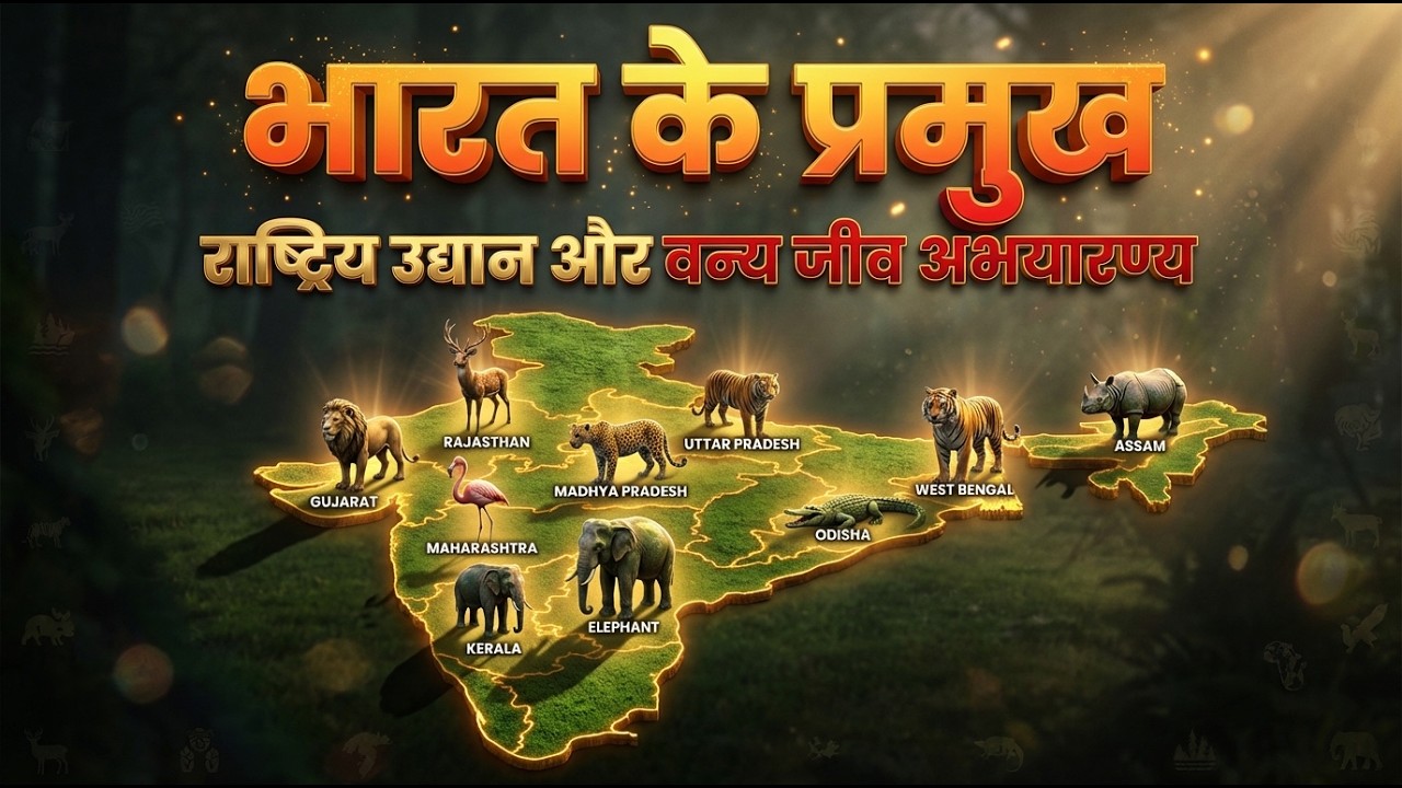 भारत के प्रमुख राष्ट्रीय उद्यान | Famous National Parks of India 2026 | Static GK for All Exams