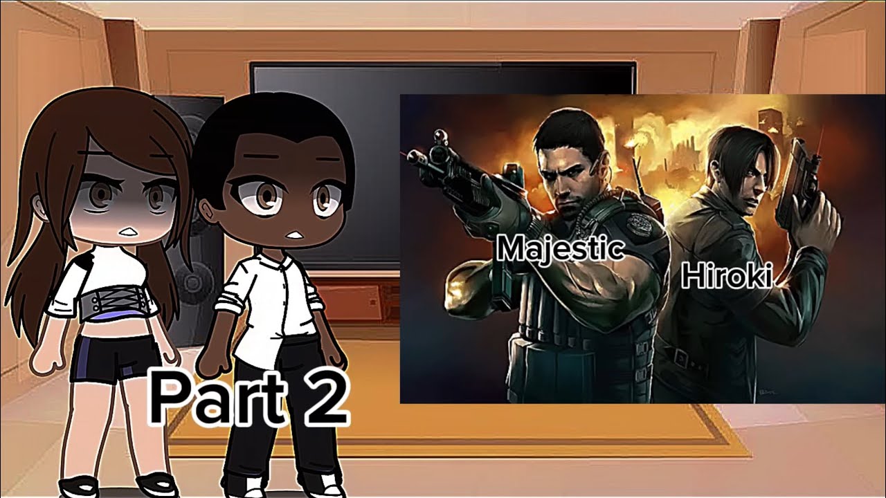 Kokujin no Tenkousei reacting to Hiroki as Leon and majestic as Chris part 8