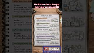 🚀 Healthcare Data Analyst Interview Question 2026 (How to ANSWER COMMON Data Interview Questions!)
