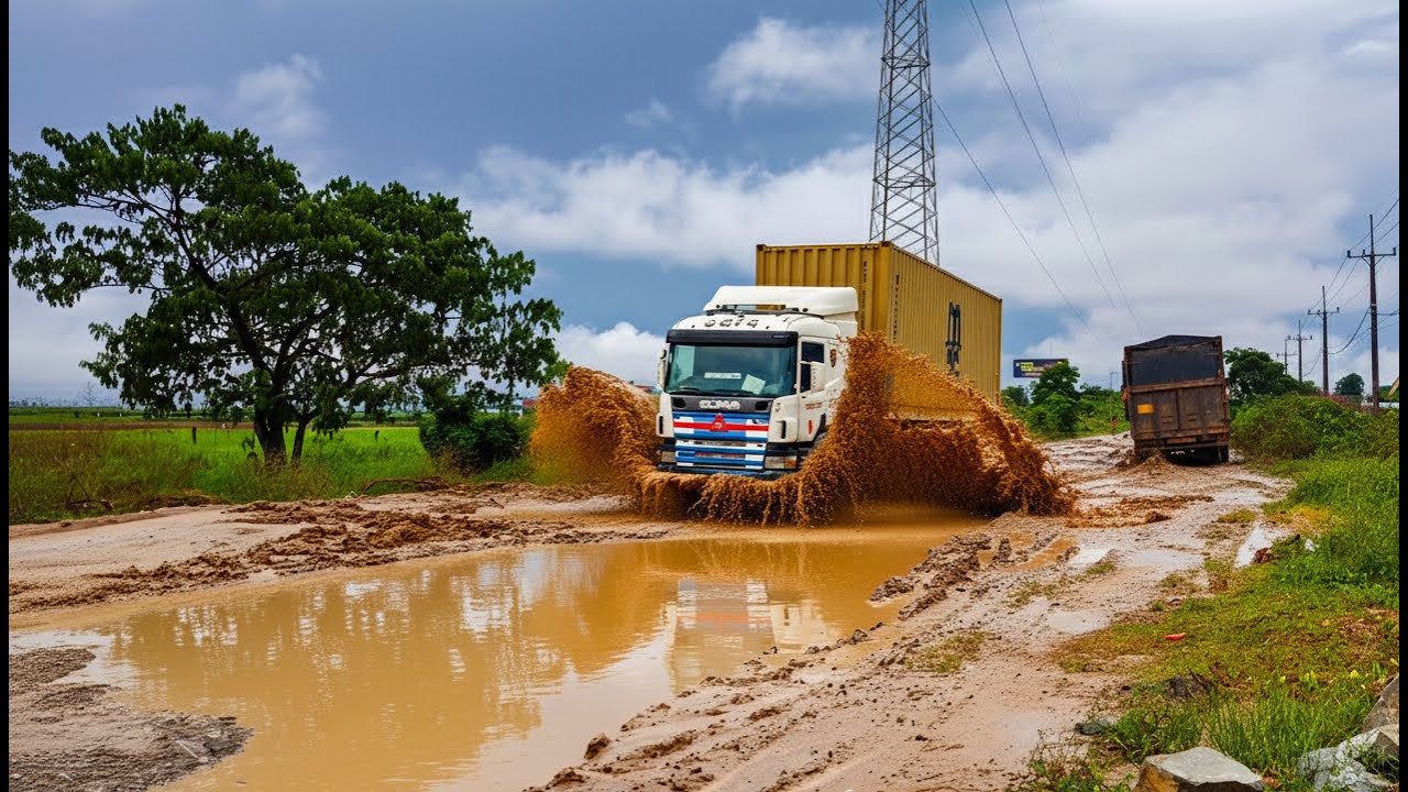 INSANE Truck Power! Smashing Through Deep Mud Like a Beast - YouTube