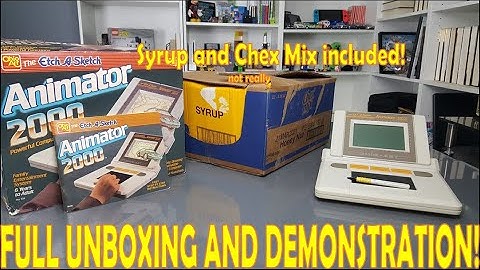 Etch-a-Sketch Animator 2000 [1988] FULL UNBOXING AND DEMONSTRATION