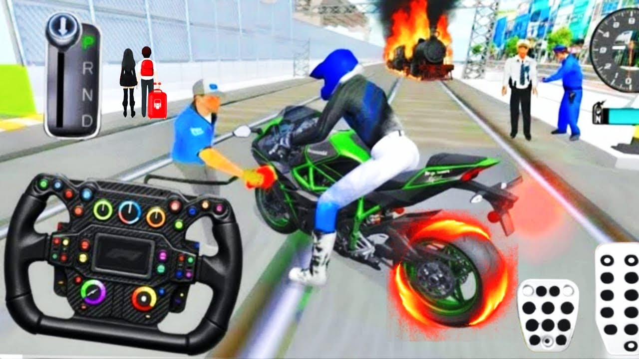 New Green Bike In Parking 3d Driving Class android game || Car Game #gameplay #cargames3d #28