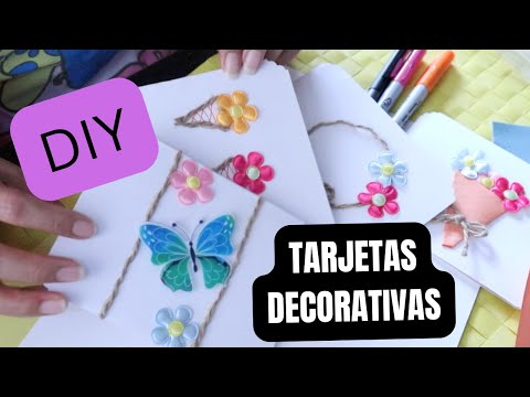 Como hacer tarjetas decorativas con foto y mensaje/DIY greeting CARD @delaguasirena