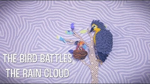 The Bird Battles the Rain Cloud Stop Motion