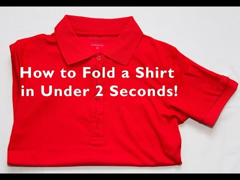 How to Fold a Shirt in Under 2 Seconds!