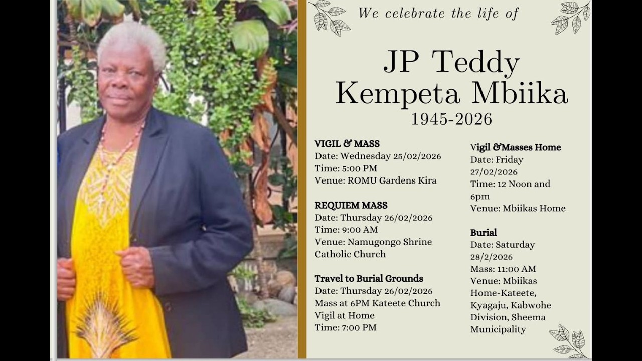 FINAL SEND OFF OF THE LATE JP TEDDY KEMPETA MBIIKA