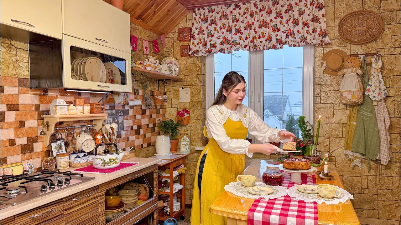 Наслаждайтесь уютной жизнью в деревне | Проводите день за уборкой кухни | Привычки Cottagecore