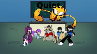[FNF requested by KingdomDarknessMar Key] Yuri and Cj sing Quiet (Playable)