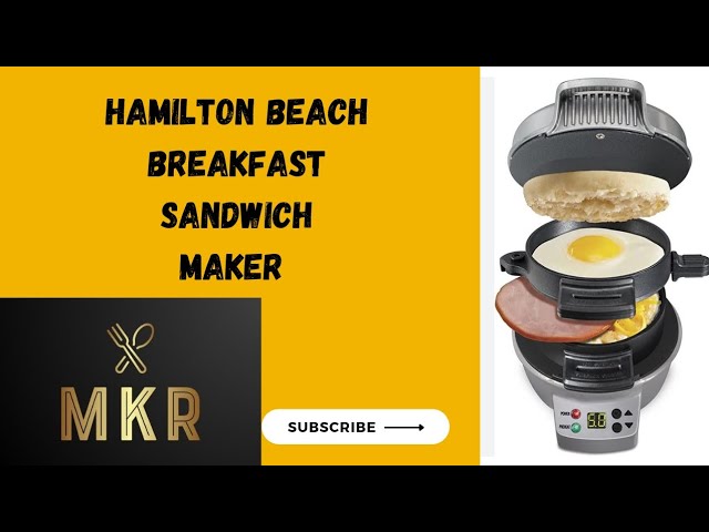 Hamilton Beach Breakfast Sandwich Maker w/ Recipe Book on QVC 
