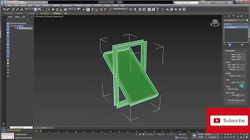 3ds max 2019#16 Creating a Pivoted Window  free tutorial