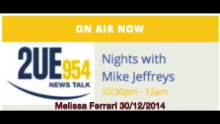Melissa Ferrari on 2UE