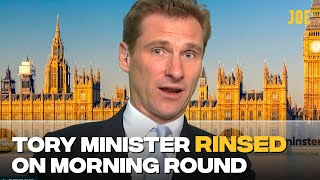Just a Tory minister getting roasted over and over on the morning round