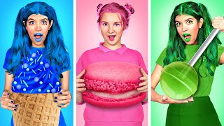 Eating Only One Color Food for 24 Hours – Funny Food Challenge by La La Life screenshot 5