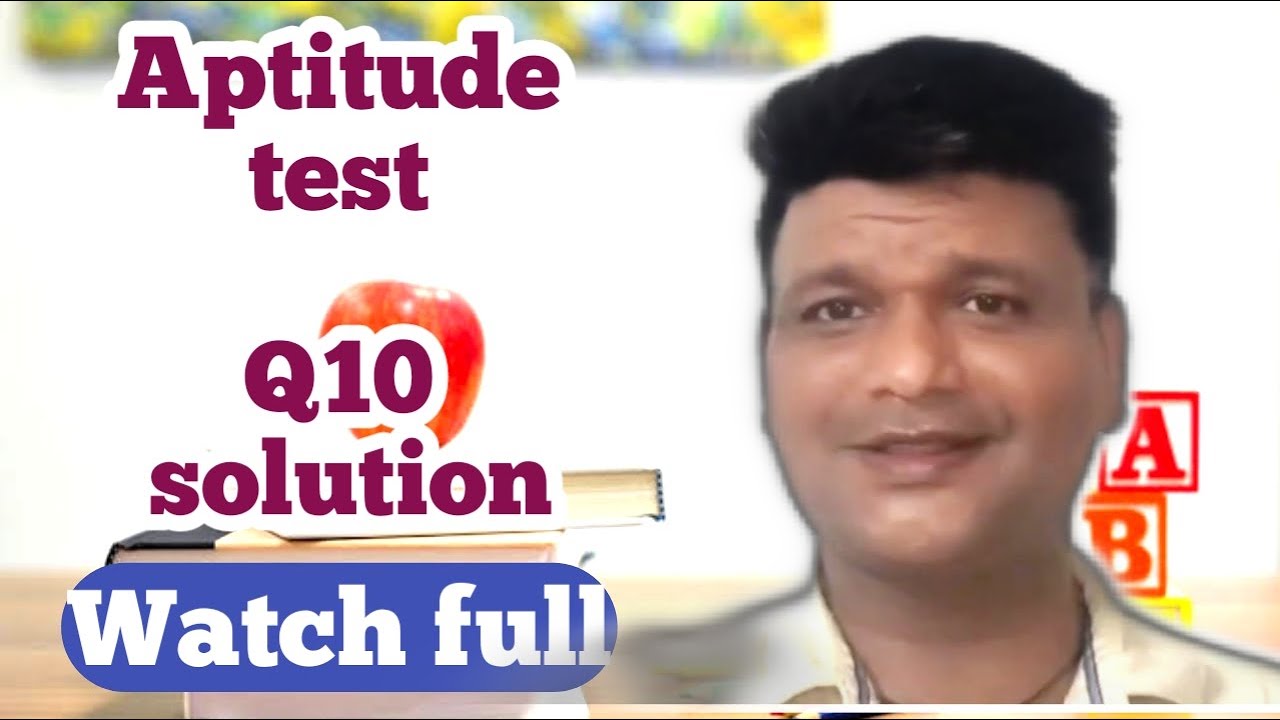 aptitude-test-last-q10-solution-ssc-iq-youtube