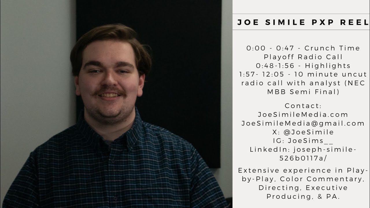 Joe Simile Basketball PxP Reel