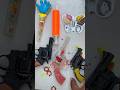 Black, small revolver, realistic shooting, green balloon, make holes #shortvideo #shorts #toyguns