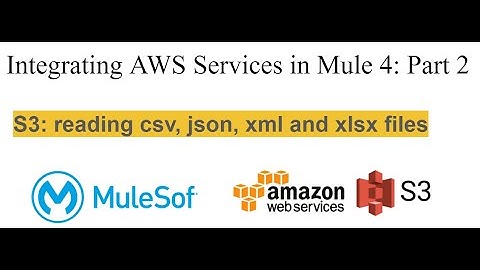 Integrating AWS Services in Mule 4: reading data from S3