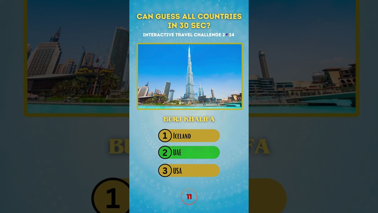 Quick Quiz for Travel Enthusiasts: 30 Seconds to Name That Iconic Attraction! 