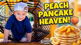 SCHNEPF FARMS PEACH PANCAKES!