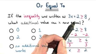 or equal to - Visualizing Algebra